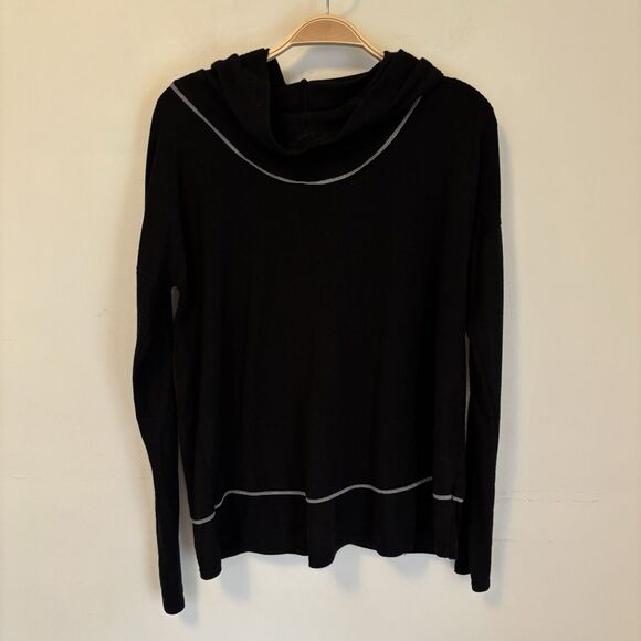 Coolibar Merino Wool Suntect Hooded Sweater Tulip Back M SPF 50+ Vacation - Hole - Picture 1 of 6